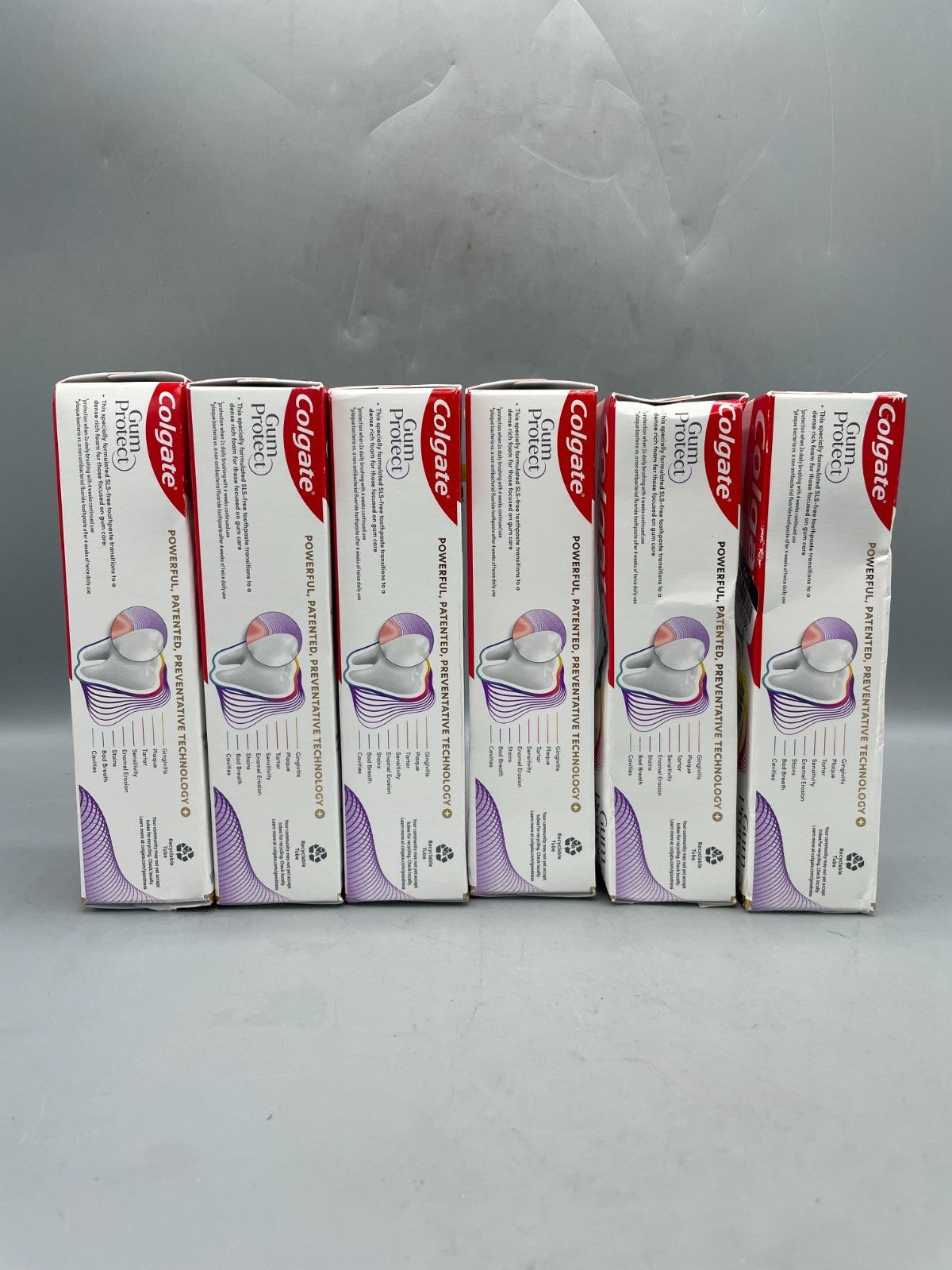 Colgate Total Gum Protect Whitening Toothpaste 3oz - Pack of 6