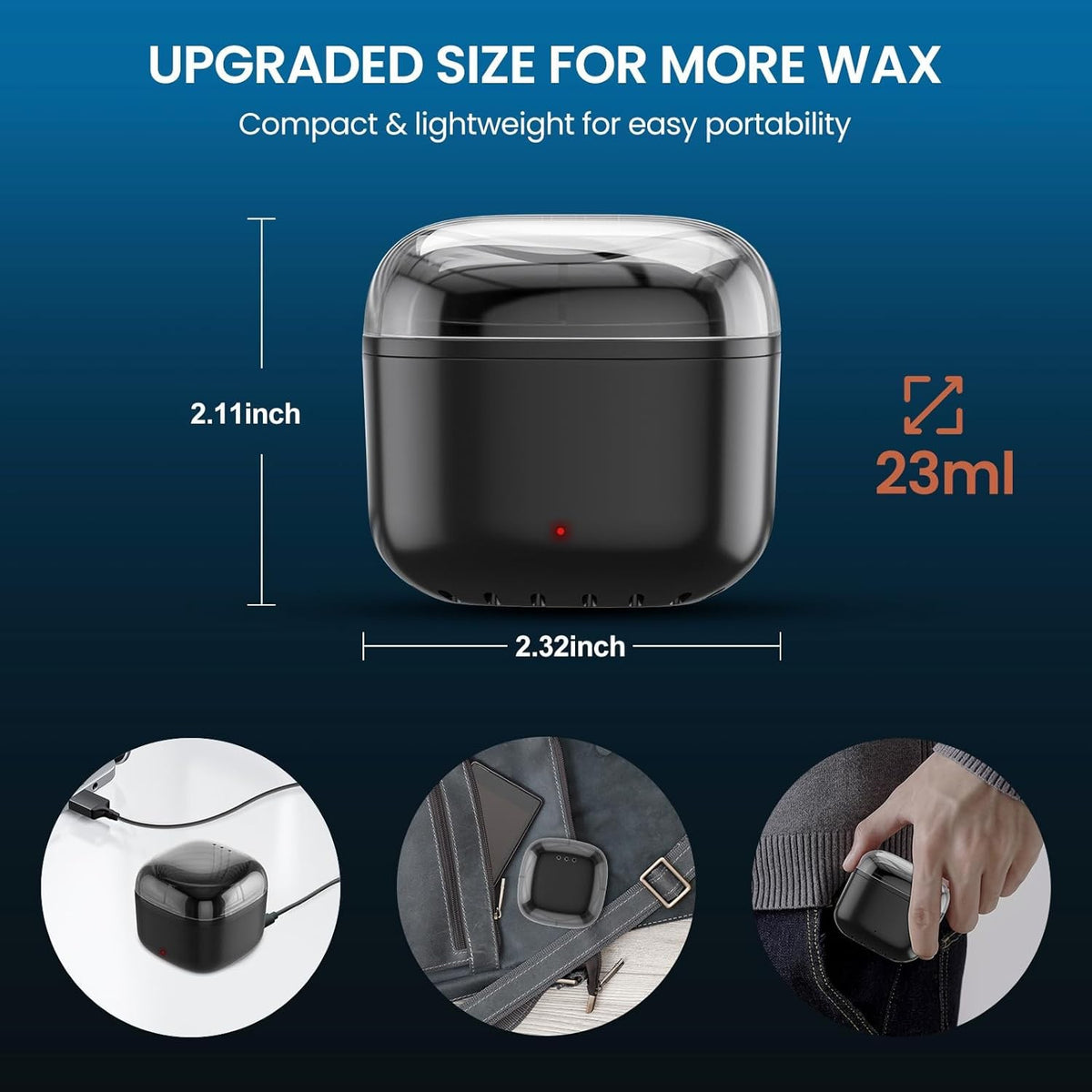 Nose and Ear Waxing Kit with Beans - Painless Hair Removal for Men & Women