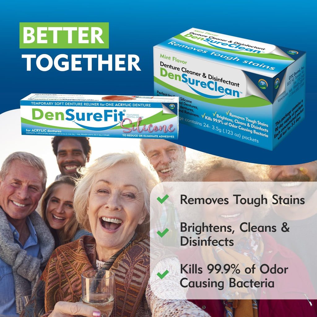 Lower Denture Reline Kit with Soft Silicone for Comfortable Fit