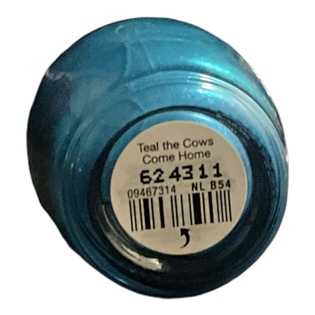 Deep Turquoise Nail Polish - Long-Lasting, Glossy, 0.5 Fl Oz