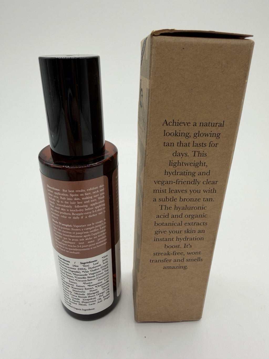 Bronzing Face Tanner Spray Mist Sunless Self Tanner Water 04/2028