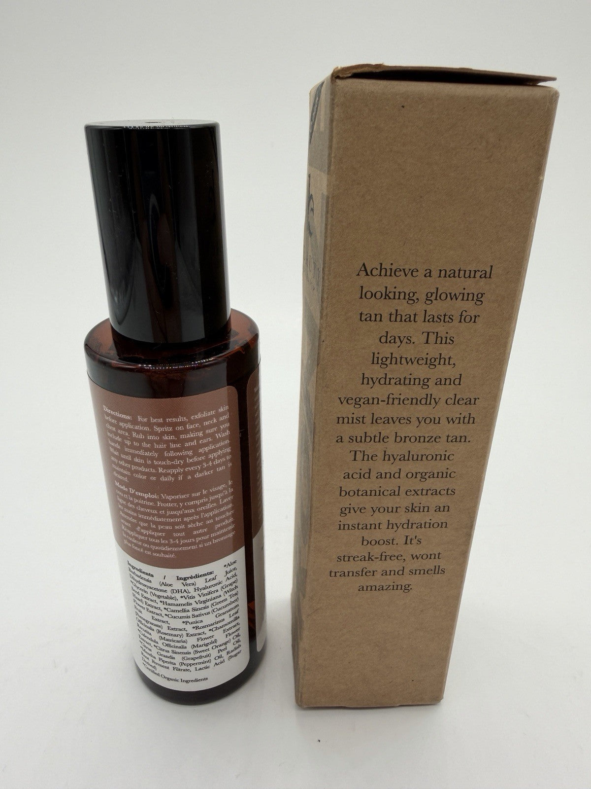 Bronzing Face Tanner Spray Mist Sunless Self Tanner Water 04/2028