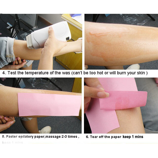 Depilatory Wax Heater Roll On Cartridge Hair Removal Machine Kit