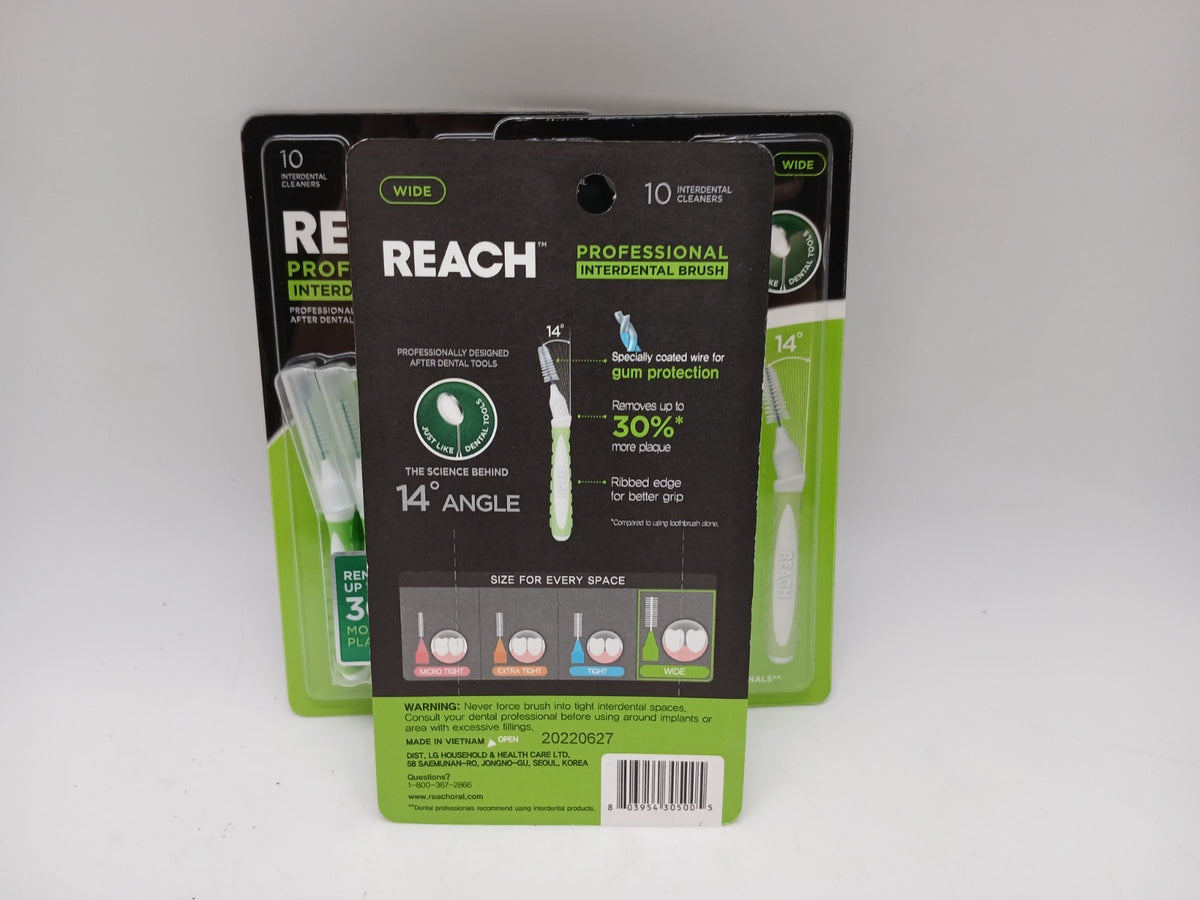 Interdental Brushes 3 Pack - Wide Plaque Removal & Gum Care