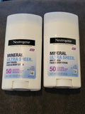 Neutrogena Ultra Sheer SPF 50 Sunscreen Stick for Face & Body 1.5oz