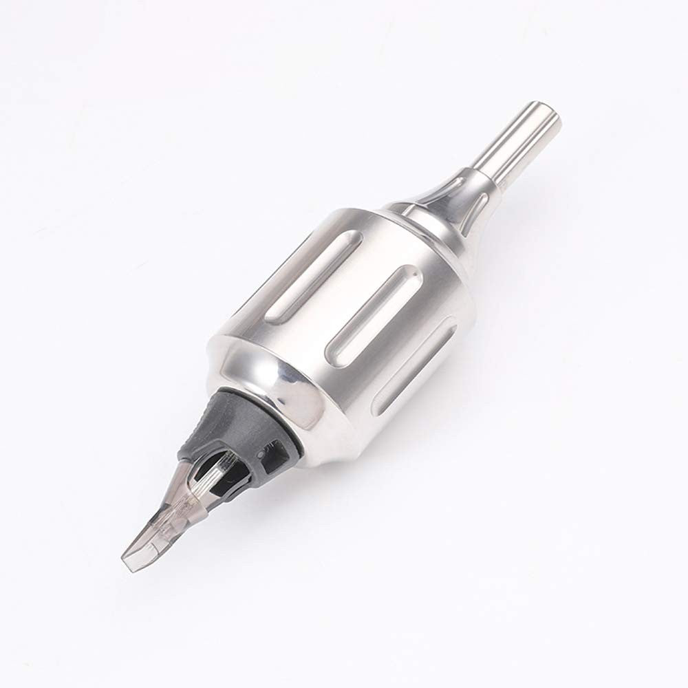 Heavy CNC 316L Stainless Steel Cartridge Tattoo Grips, 32mm Adjustable