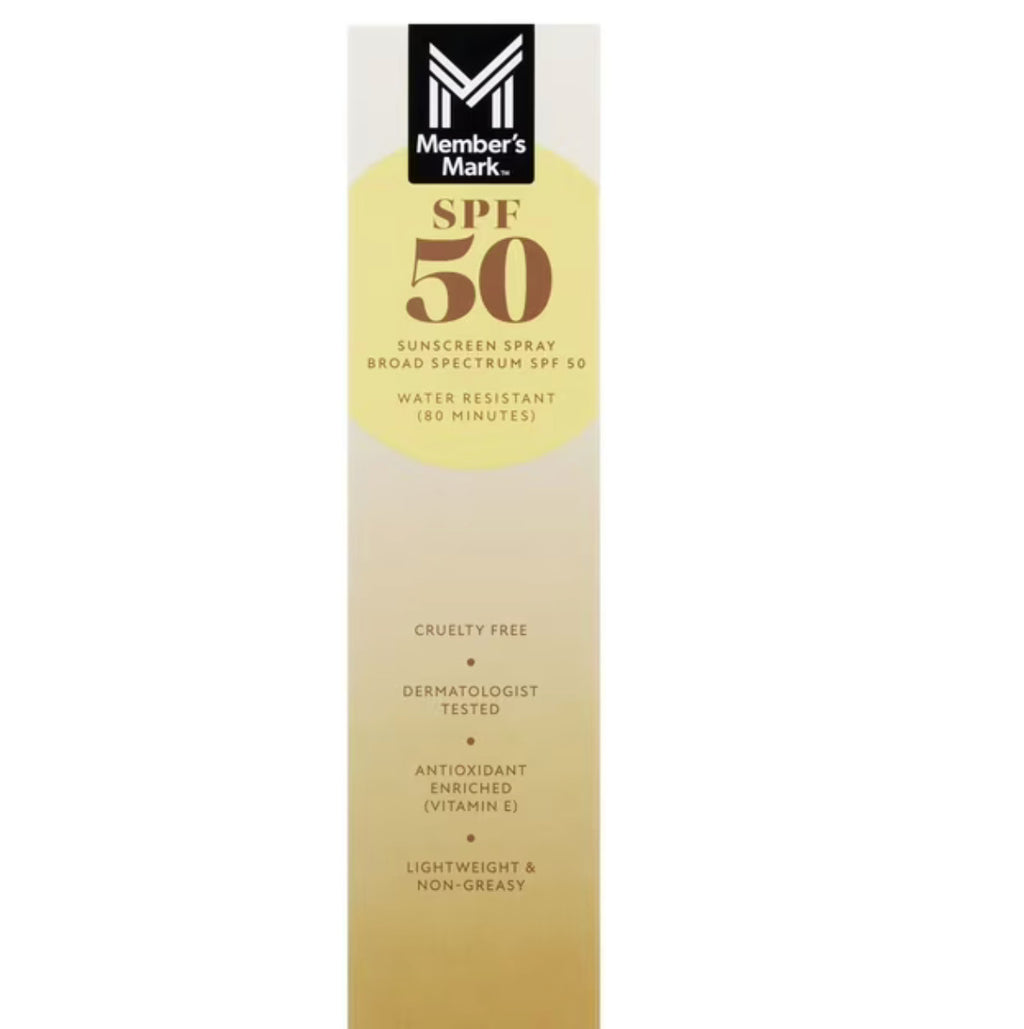 SPF 50 Sunscreen Spray 3-Pack - Broad Spectrum Water-Resistant SPF80