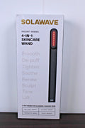 Red Light Therapy Skin Rejuvenation Wand 4-in-1 Massager Black