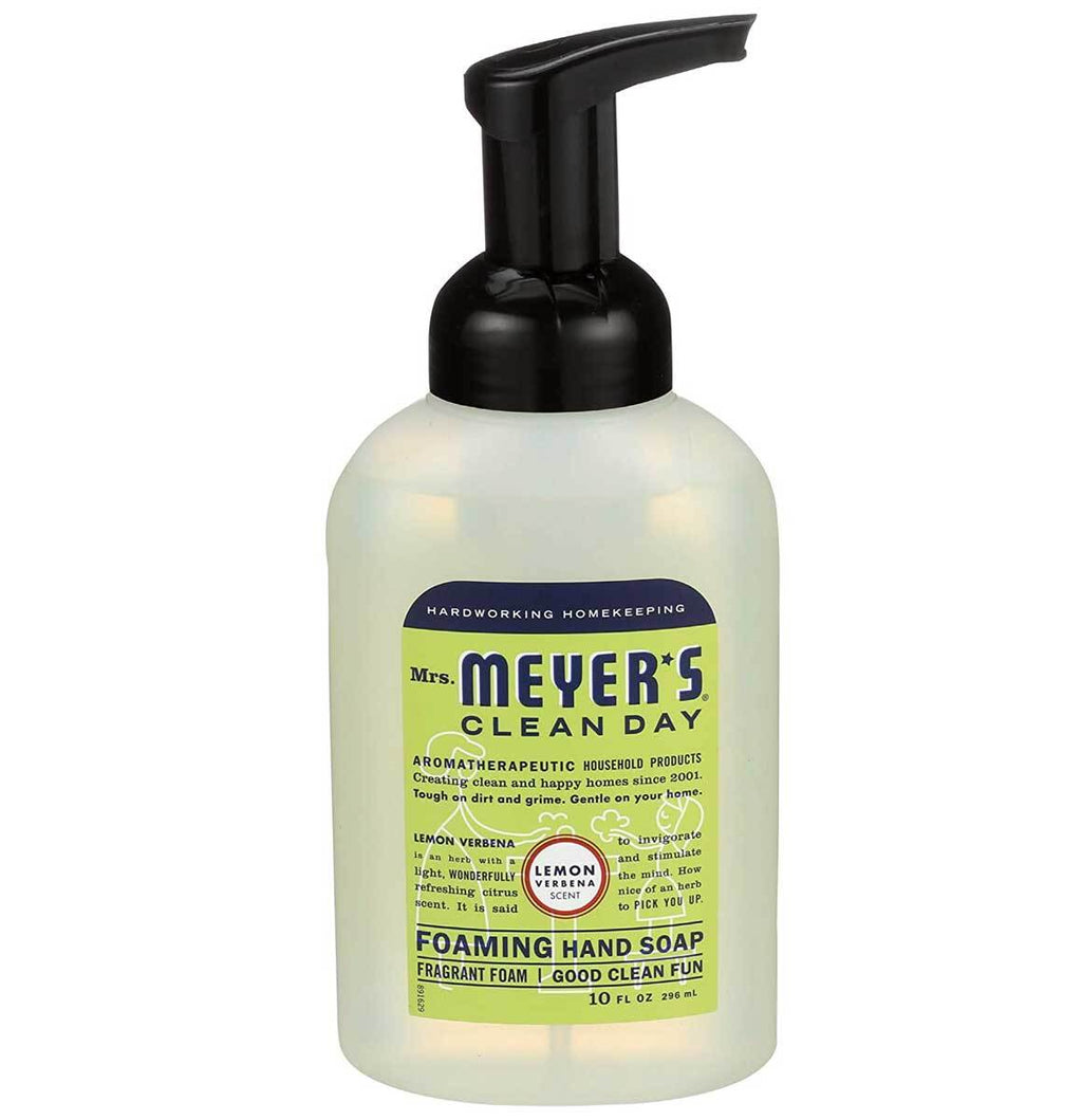 Mrs. Meyer's Lemon Verbena Foaming Hand Soap - 10 Oz Pack of 6