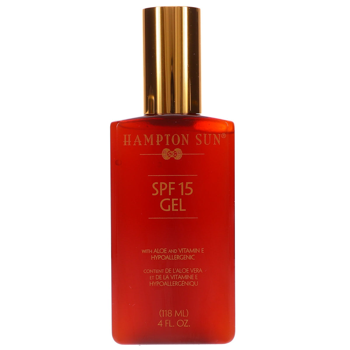 Hampton Sun SPF 15 Gel Sunscreen 4 oz - Broad Spectrum Sun Protection