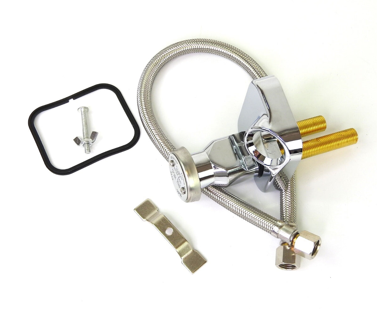 Salon Shampoo Bowl Sink Replacement Vacuum Breaker Kit - Stainless Steel Brass