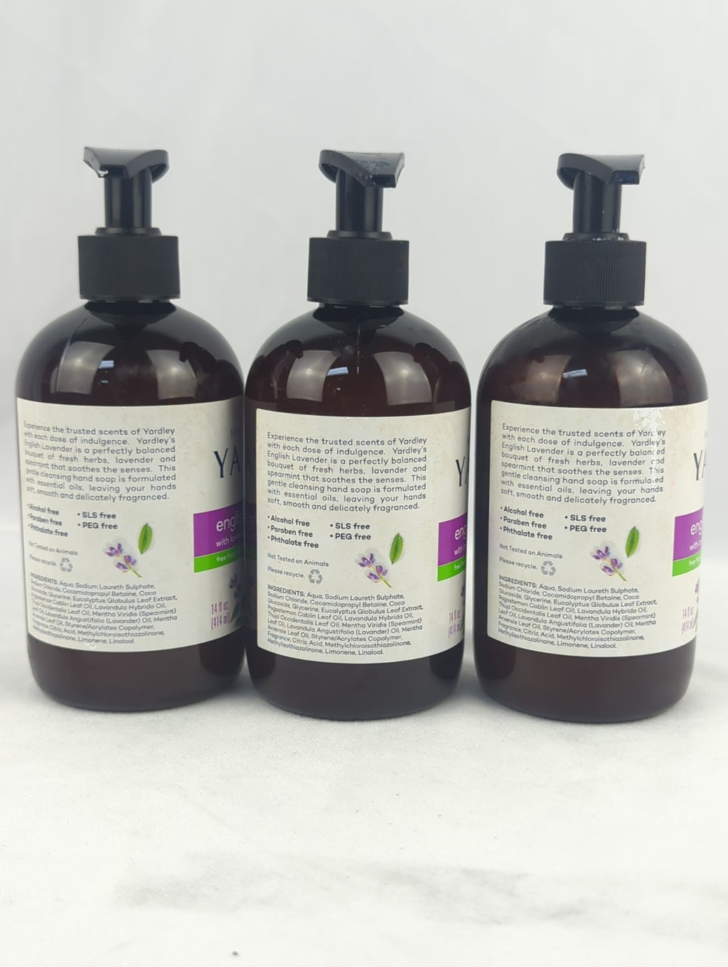 Lavender Liquid Hand Soap 3 Pack - 14 oz Each | Moisturizing & Gentle