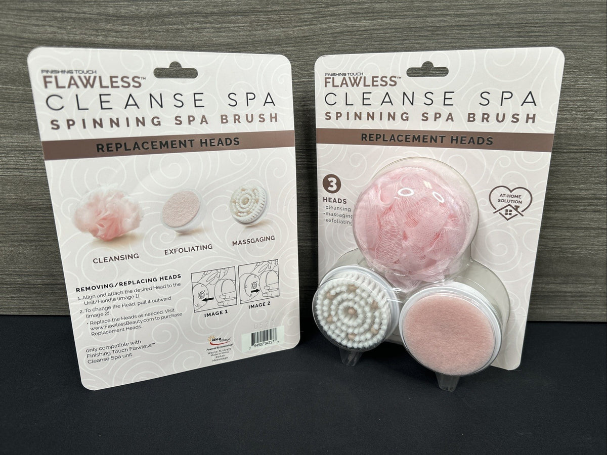 Replacement Heads for Spinning Spa Brush - 3 Pack, Lot of 2