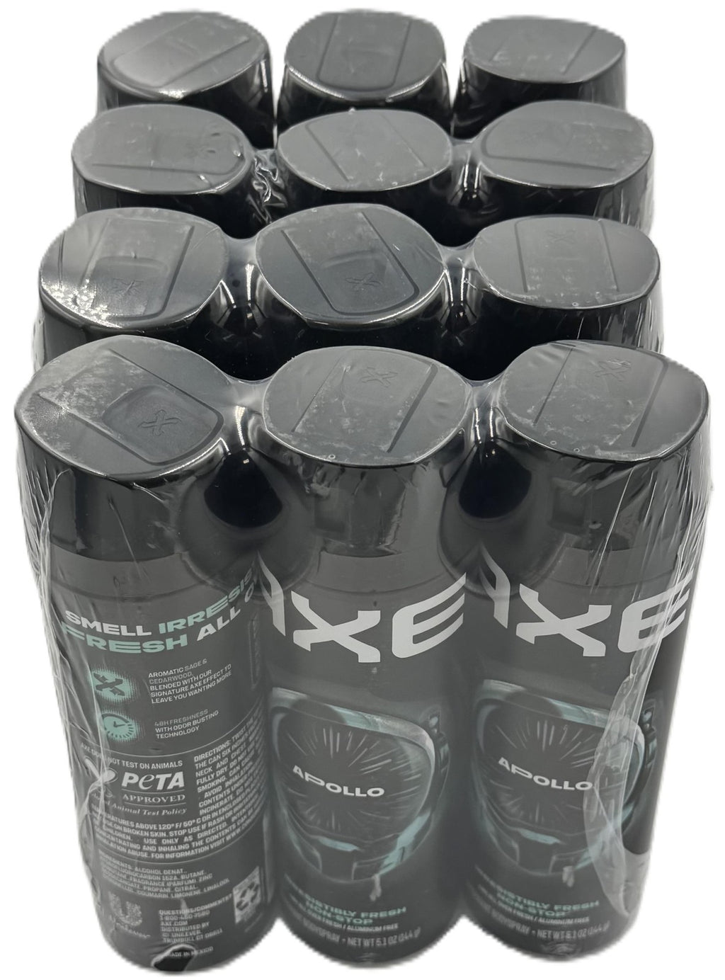 Men's Body Spray 12-Pack - AXE Apollo Sage Cedarwood 48H Odor Protection