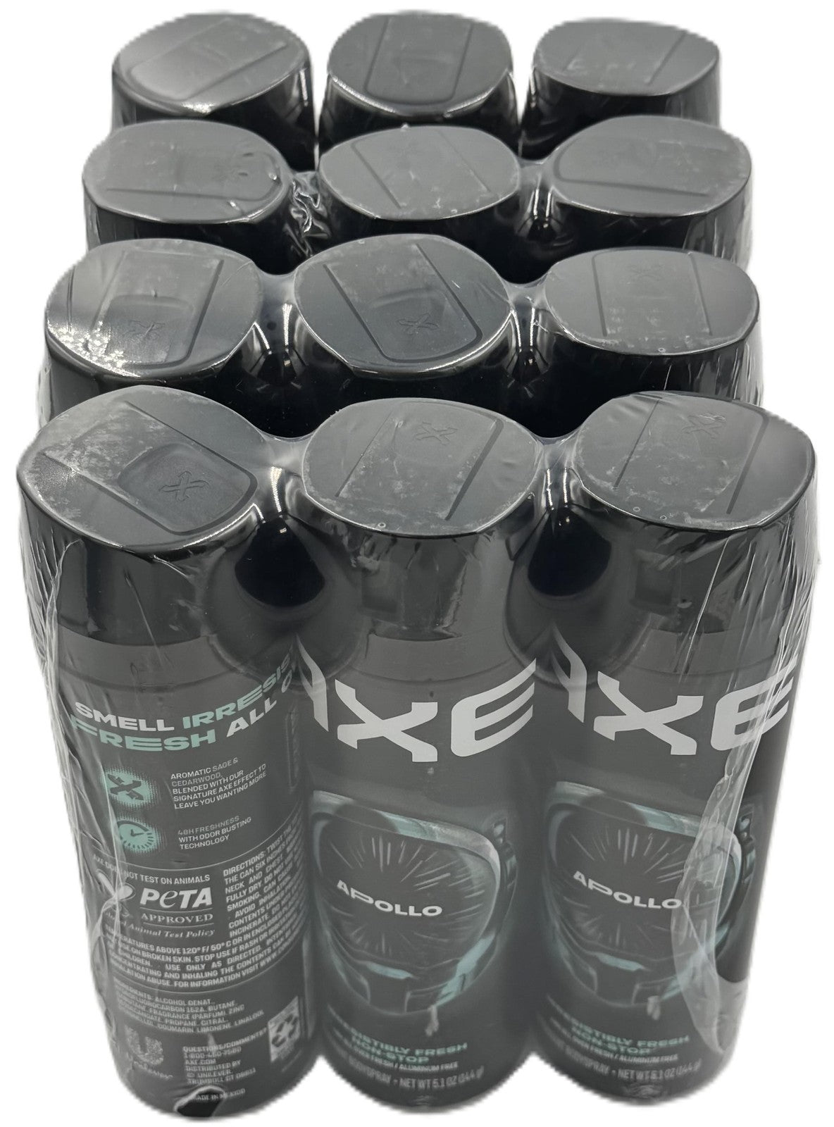 Men's Body Spray 12-Pack - AXE Apollo Sage Cedarwood 48H Odor Protection