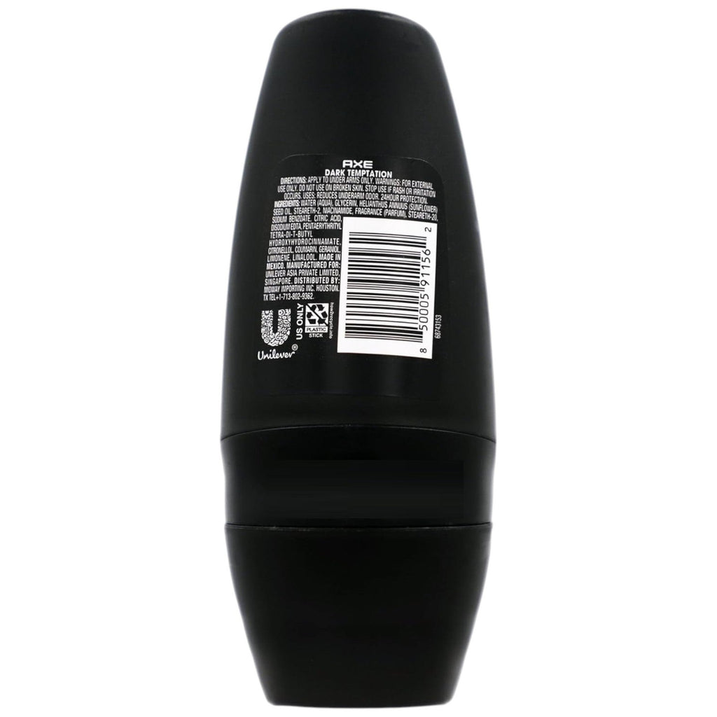 2-Pack Men's Deodorant Roll-On Dark Temptation 24H Fresh Scent