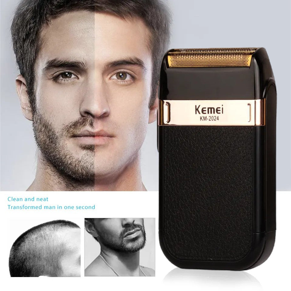Rechargeable Men Electric Shaver Trimmer Waterproof Cordless Razor - KM-2024