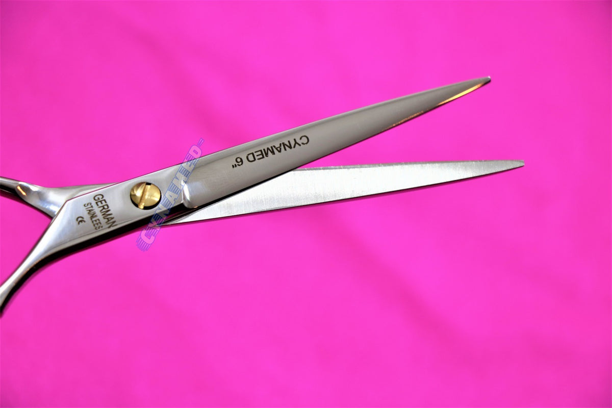 Professional Hair Cutting Shears with Finger Rest - German Grade Stainless Steel