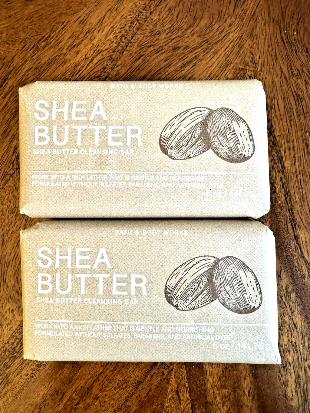 Shea Butter Cleansing Bar Soap Set - 2 x 5 oz Moisturizing Body Wash