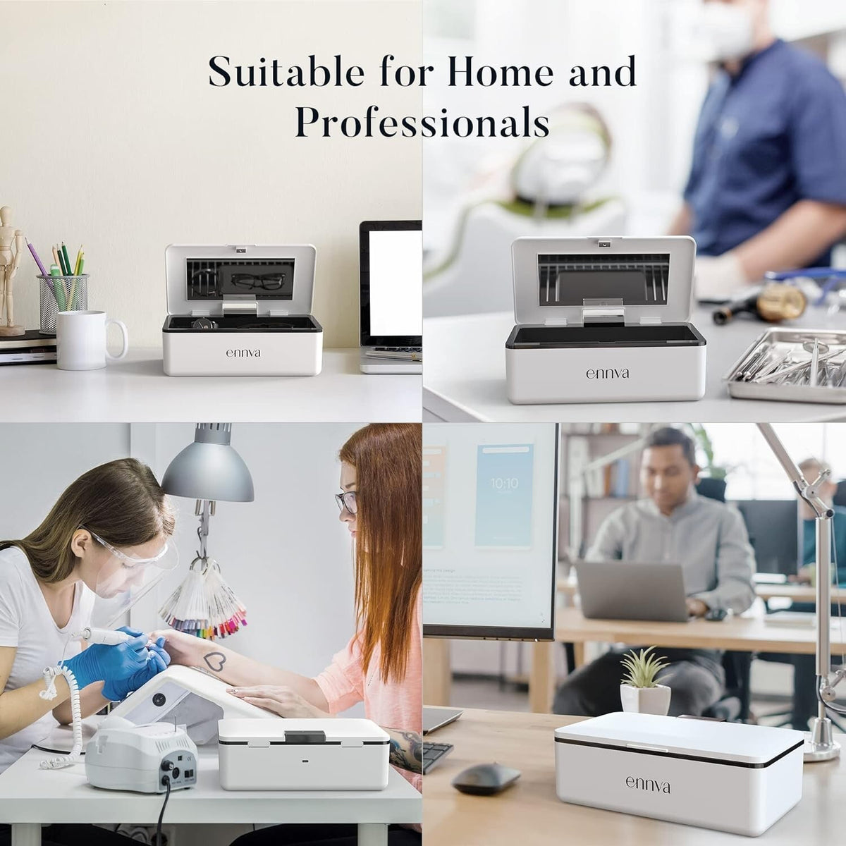 Large UV Light Sanitizer Box Portable UV-C Disinfection Sterilizer for Phone Keys Glasses