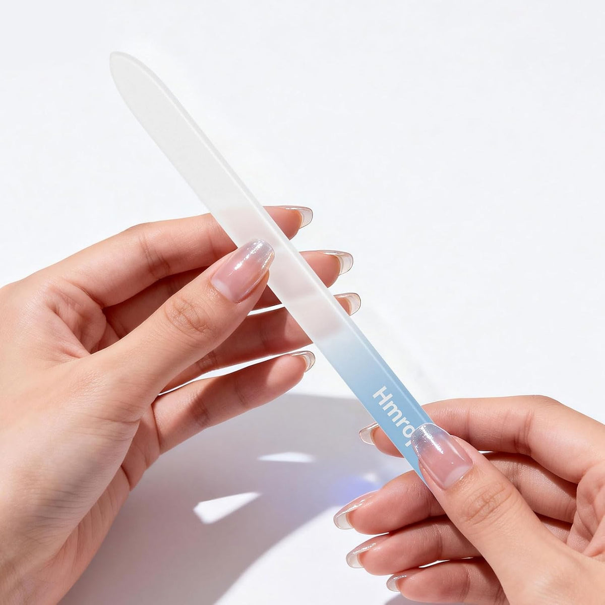 3 Pack Crystal Glass Nail Files with Case - Professional Nano Nail Grooming Tool