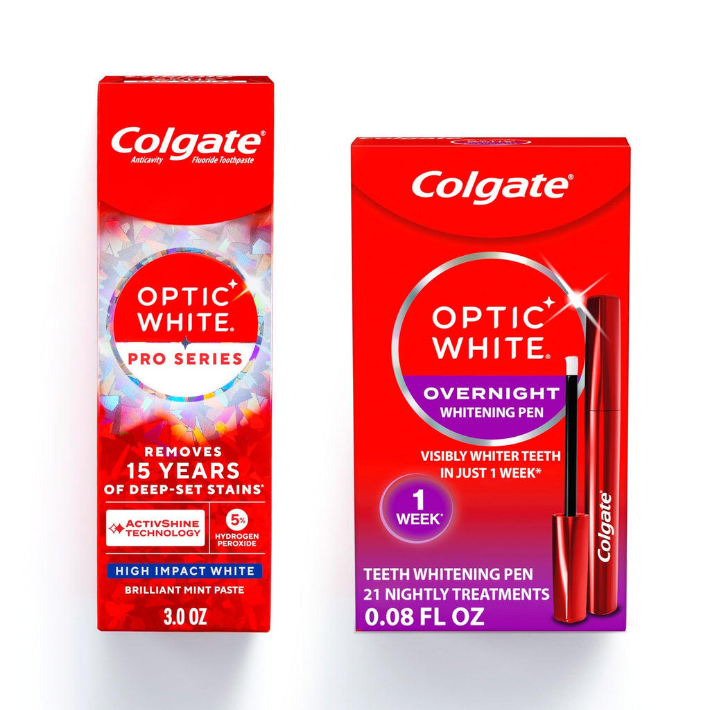 Colgate Optic White Kit with Toothpaste & Pen - Brighten Smile