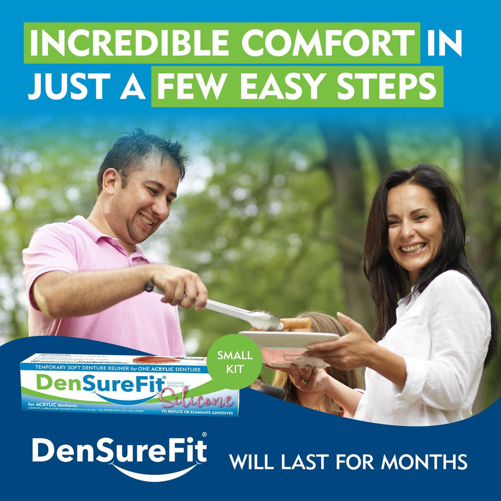 Lower Denture Reline Kit with Soft Silicone for Comfortable Fit