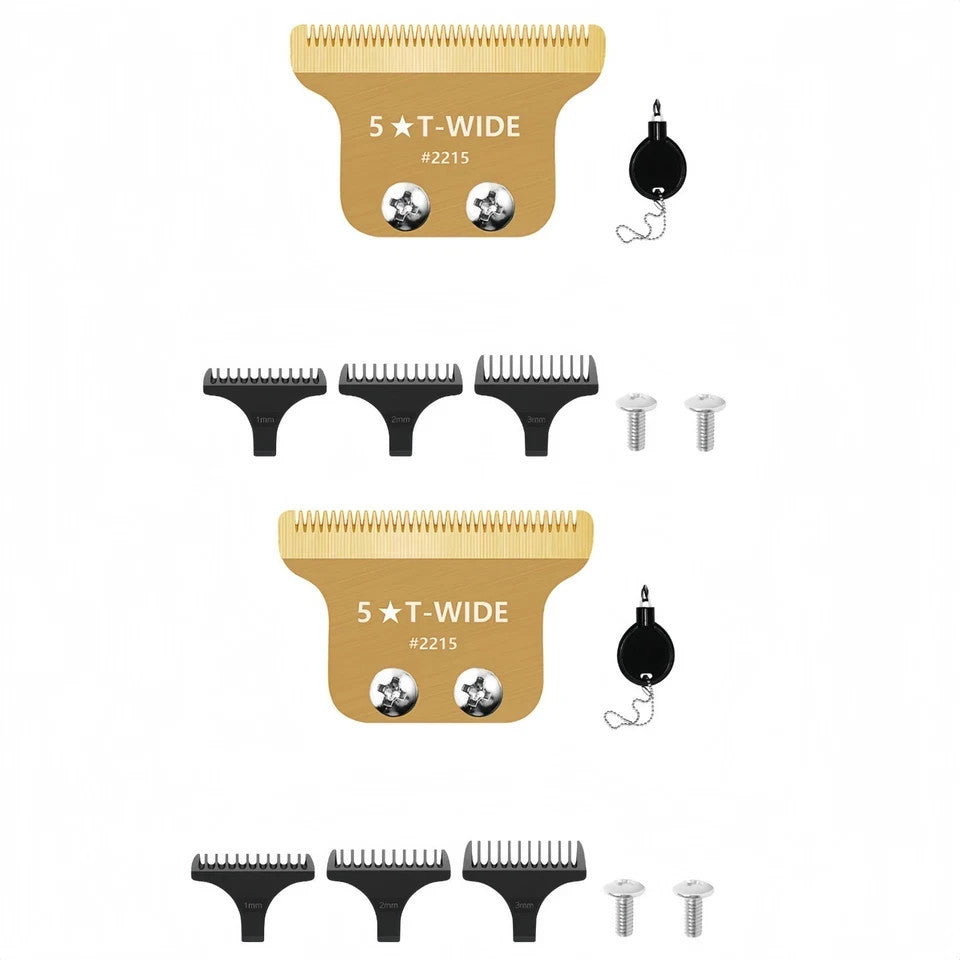 Replacement T Wide Blade for Wahl Detailer Li Trimmer 8081 8171 - 2 Pack