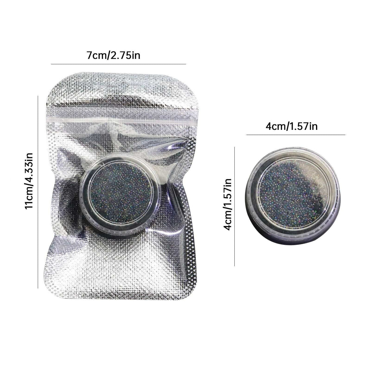 Reflective Mermaid Nail Beads for 3D Nail Art | Bubble Balls & Flash Decorations