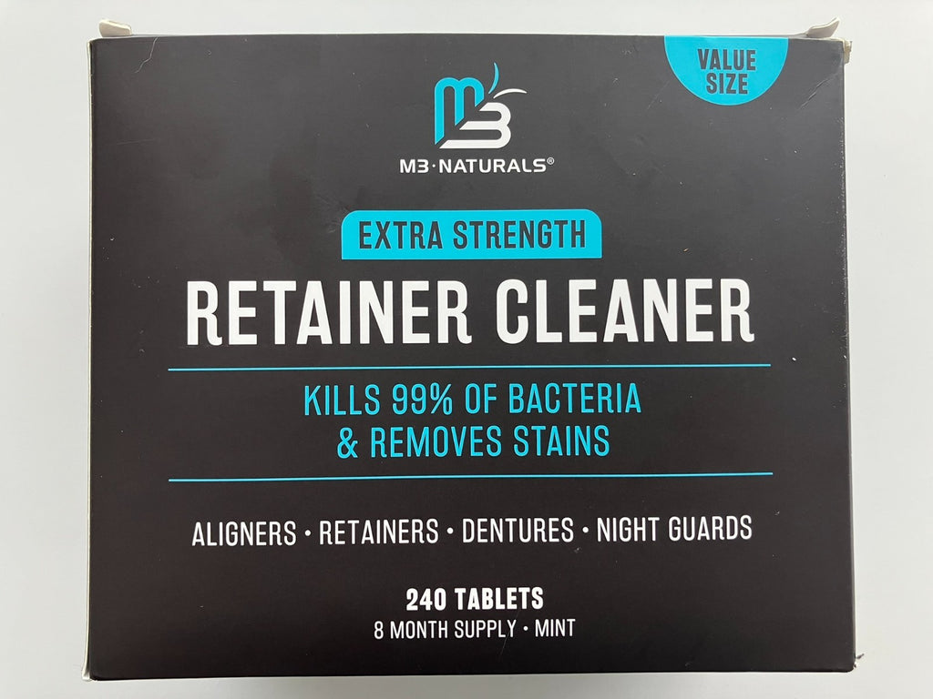 Retainer and Denture Cleaning Tablets 240 Count for Invisalign Mouth Guards