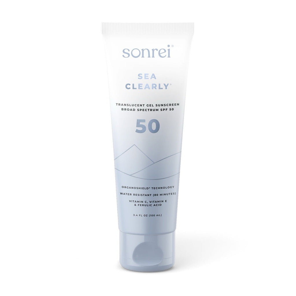 Sonrei Sea Clearly SPF 50 Clear Gel Sunscreen 3.4oz 100ml Face & Body Protection