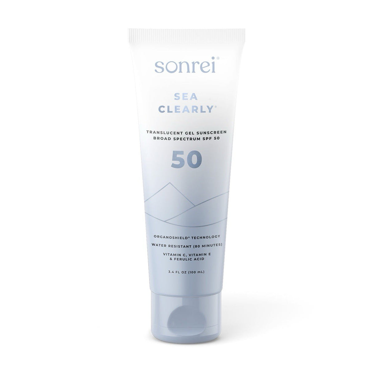 Sonrei Sea Clearly SPF 50 Clear Gel Sunscreen 3.4oz 100ml Face & Body Protection