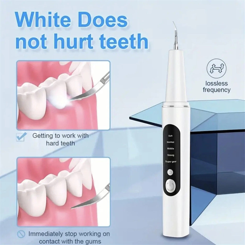 Teeth Plaque Tartar Remover Kit with 5 Speed Modes & Replaceable Heads