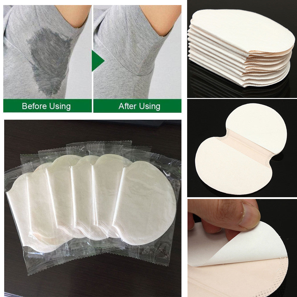 Disposable Underarm Sweat Pads Stickers - Absorbing Guard Shields 100pcs