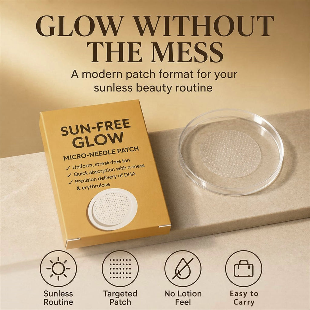 Sun Free Glow Patches for Natural Tan - 10 to 50 Patches, Tanning & Skin Nourishment