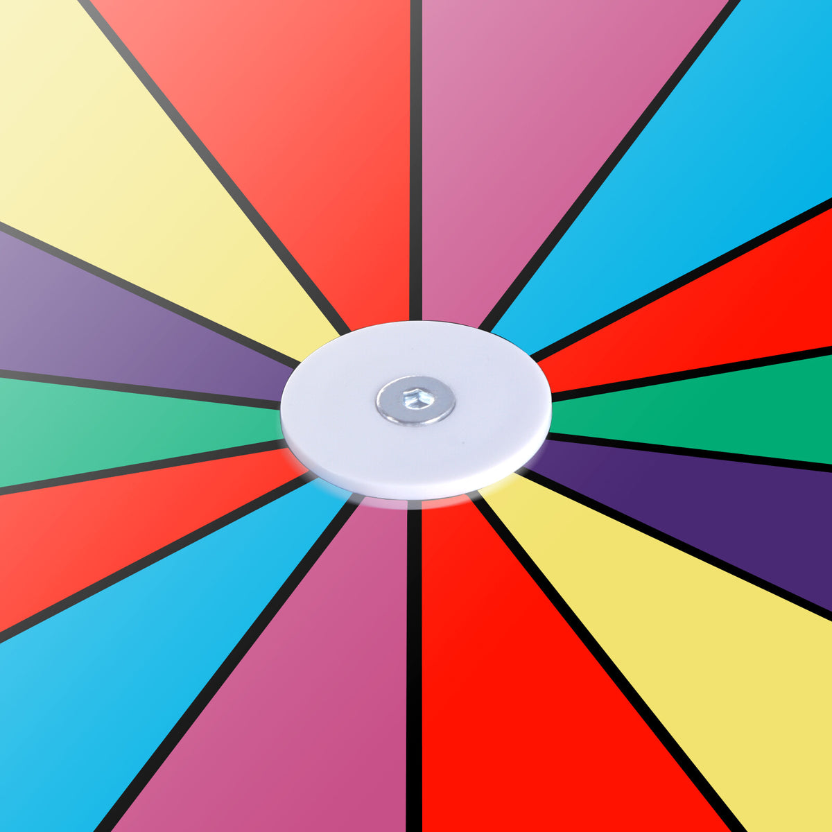 24-Inch Spinning Prize Wheel with 14 Color Slots & Adjustable Tripod Stand