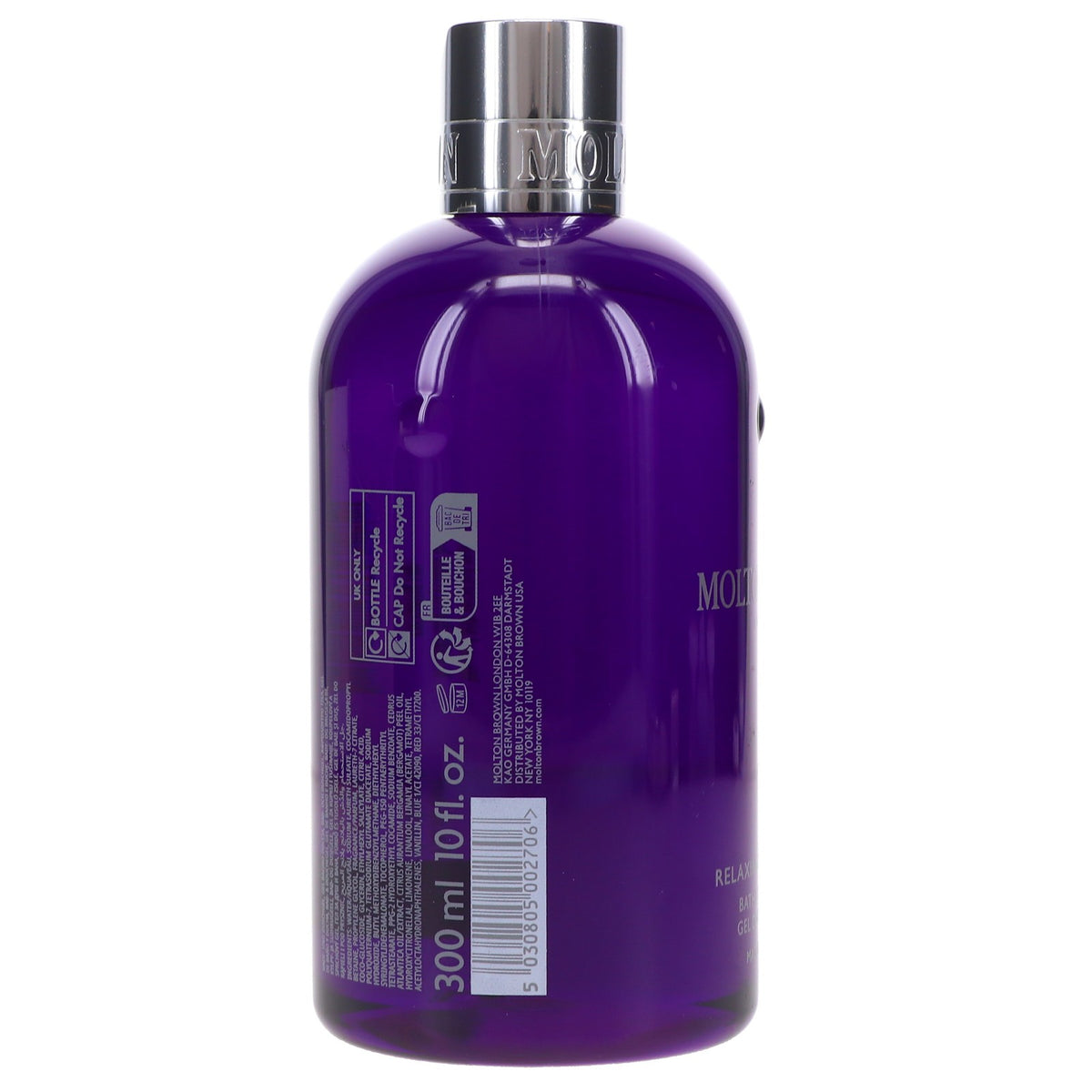 Relaxing Ylang-Ylang Bath & Shower Gel - 10 oz, Soothing Floral Scent