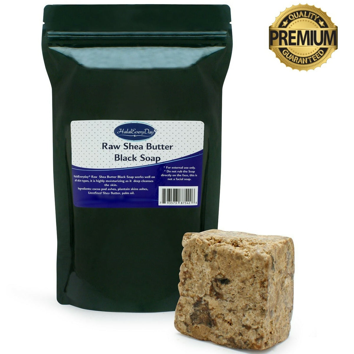African Black Soap with Shea Butter - Organic, Unrefined Natural Ghana