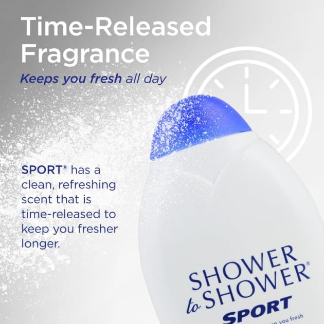 Sport Body Powder - Absorbent Talc-Free Powder for Moisture & Friction Relief, 13 oz, Pack of 6