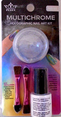 Multi Chrome Holographic Nail Art Kit for Creative Manicure Designs