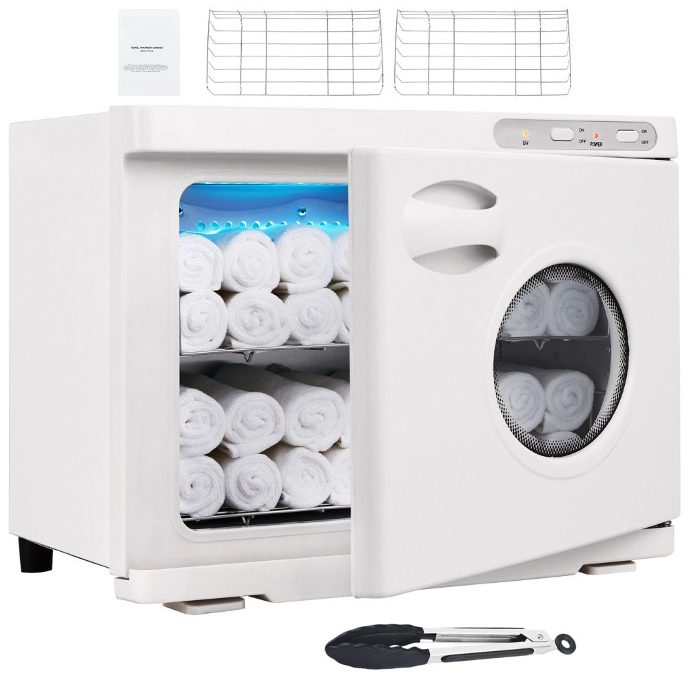 Large Capacity Hot Towel Warmer with See-Through Window, 23L SPA Towel Cabinet