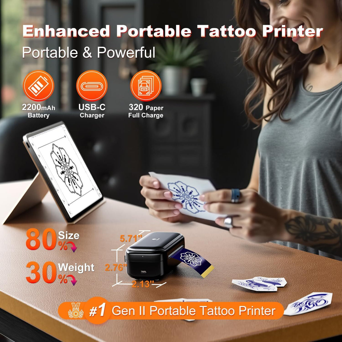 Tattoo Stencil Printer TP31 Mini Thermal Printer for Beginners
