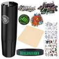 Wireless Tattoo Pen Machine X8 by Dragonhawk, 180-9000 RPM, Brushless Direct Drive