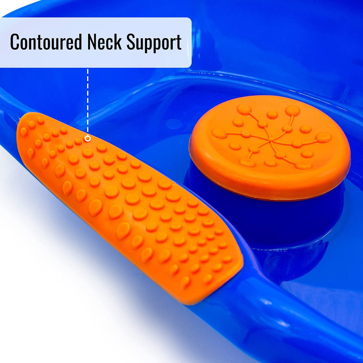 Portable Shampoo Basin with Headrest and Drain Hose for Bedside Hair Washing
