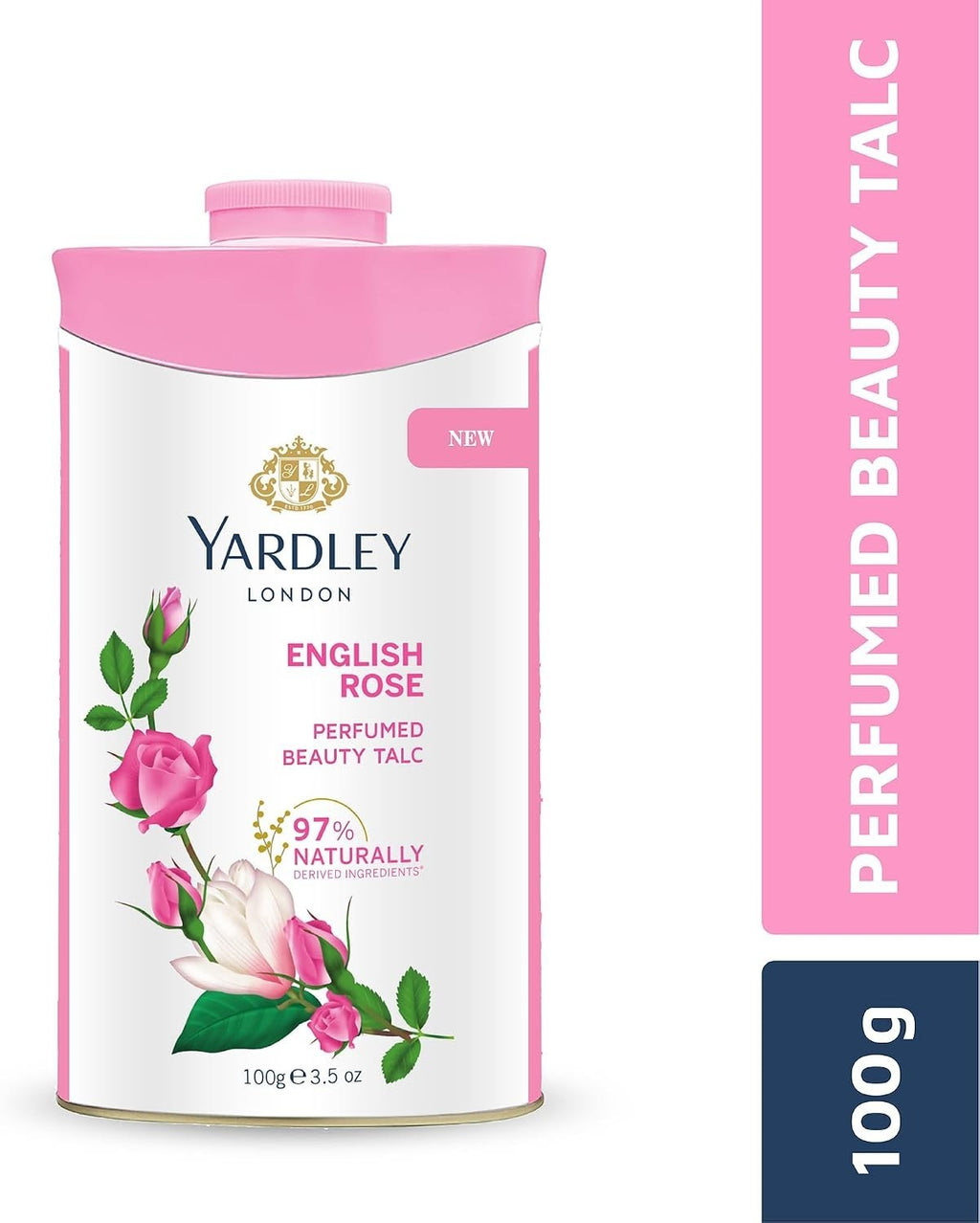 Lavender Rose Talc for Daily Use - 100g Natural Deodorizing Powder
