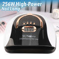 256W LED Nail Dryer UV Lamp Gel Polish Curing Machine for Manicure