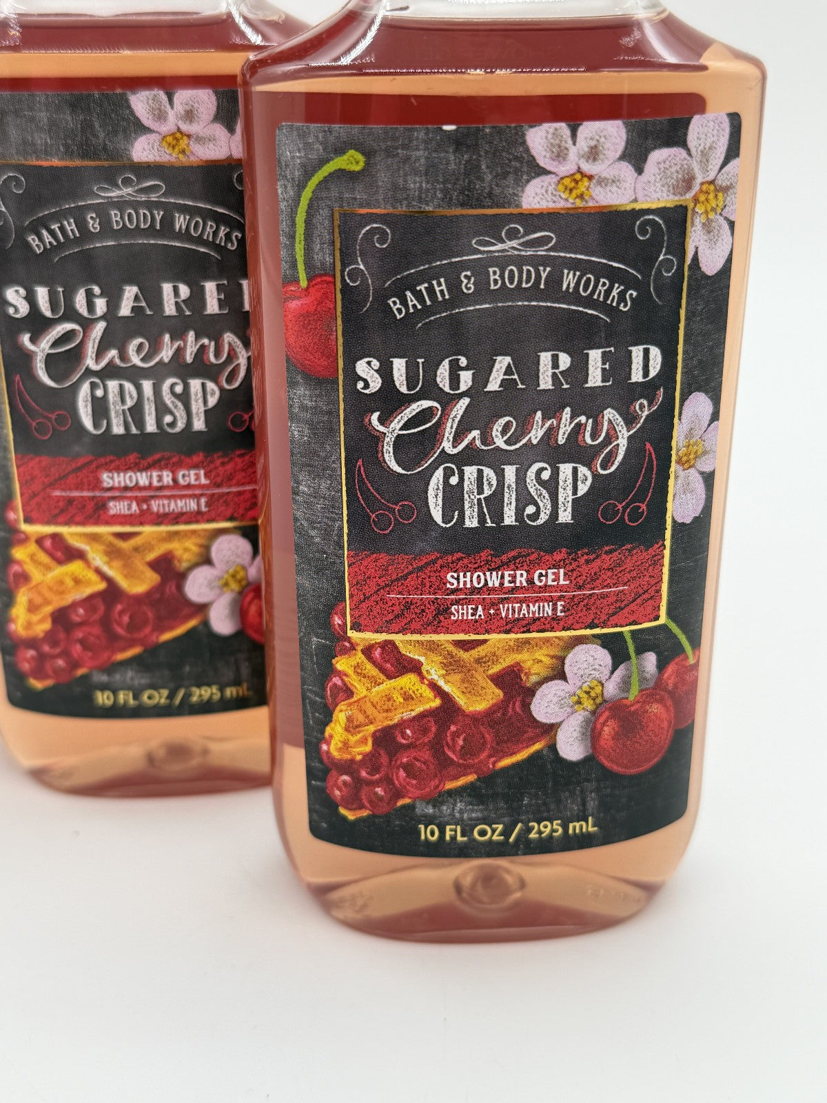 Sugared Cherry Crisp Shower Gel Set with Aloe & Vitamin E - Pack of 4