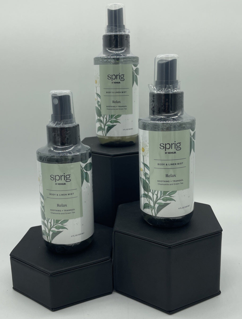Relax Body & Linen Mist 3-Pack with Natural Essential Oils - Soothing Scent