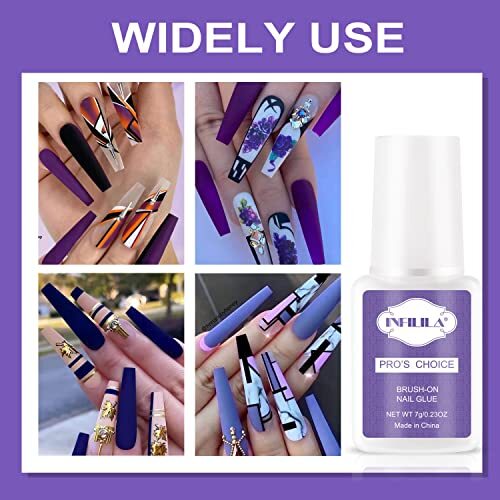 Professional Acrylic Nail Glue 7ML Fast-Drying Adhesive for False & Natural Nails