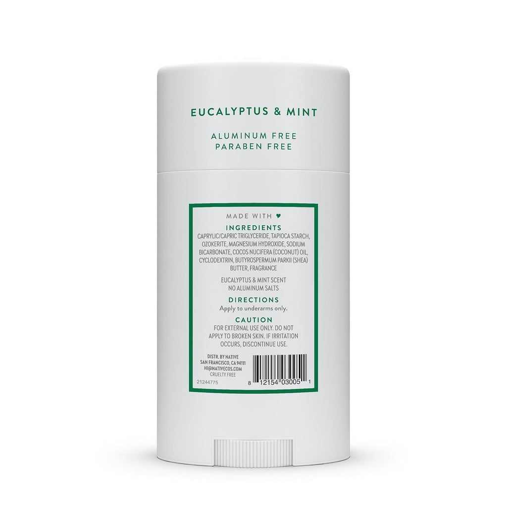 Aluminum-Free Deodorant Eucalyptus & Mint Stick 2.65oz - Lot of 3